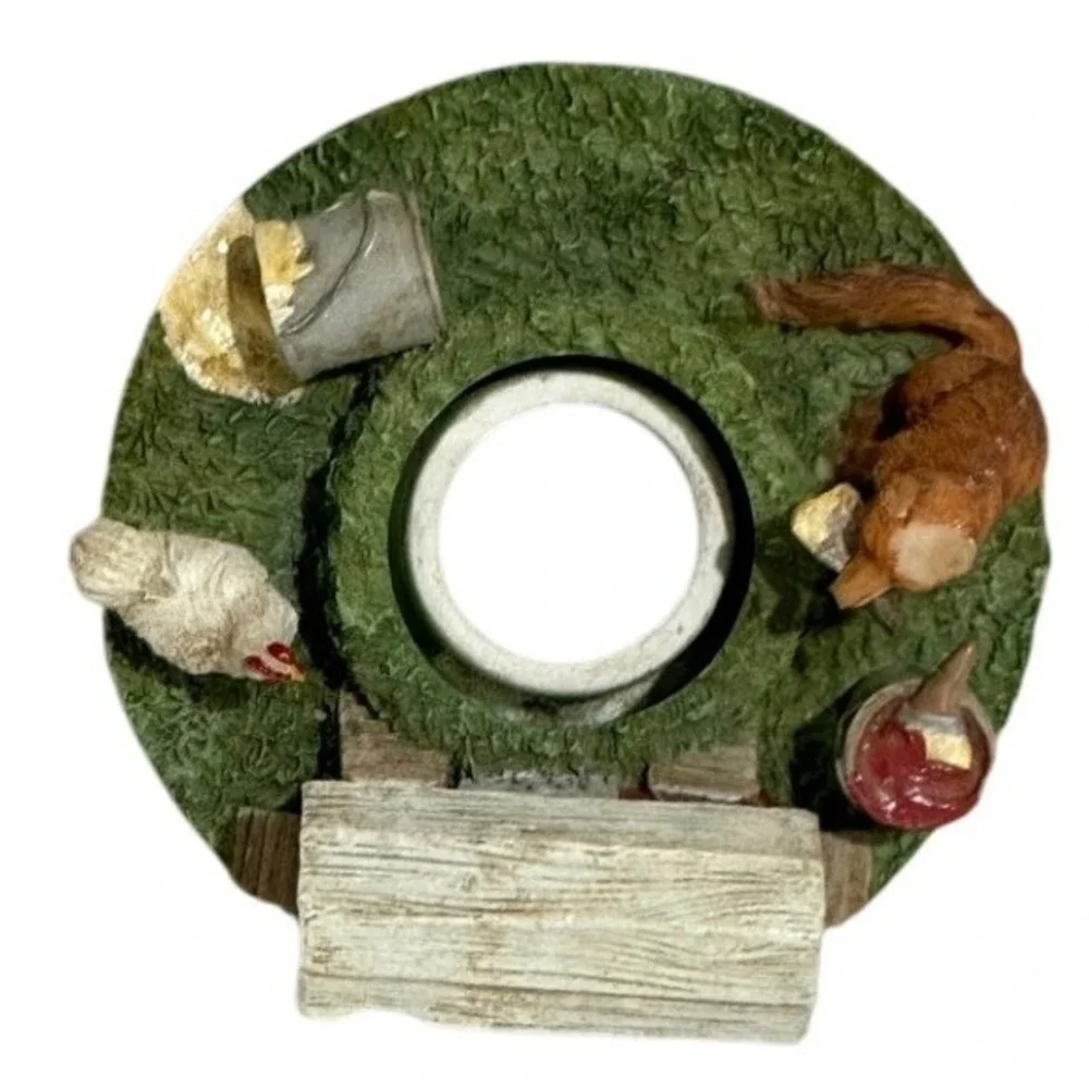 Hen House Jar Candle Topper Farmhouse Chicken Resin Candle Shade Decor
